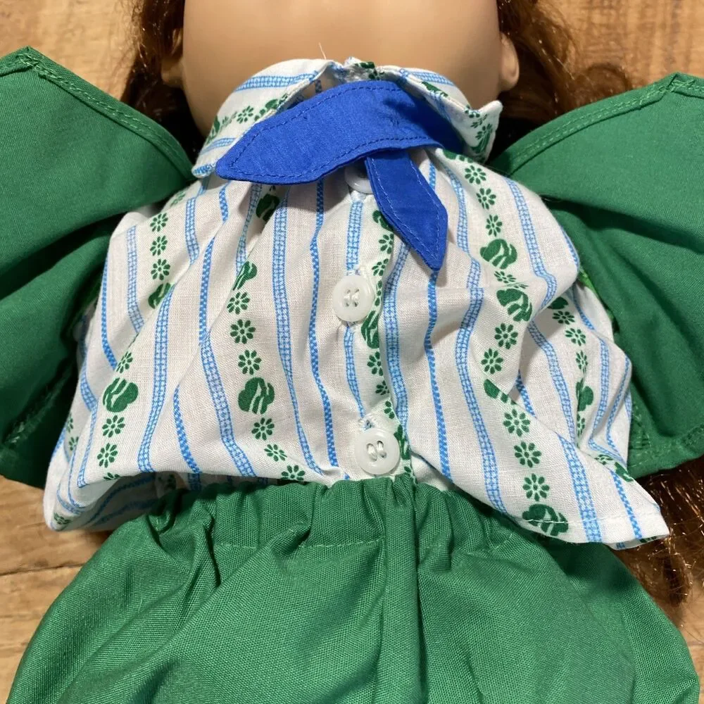 Cabbage Patch Doll 1986 Toothy Grin Girl Scout Corn Silk Hair Dimples Brown Eyes
